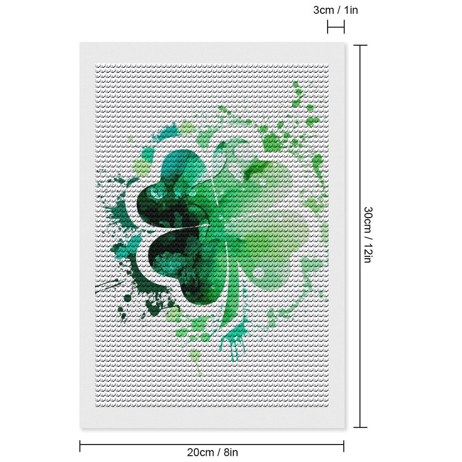 Amazon.co.jp: ダイヤモンドアート クローバー 水彩画 グラデーション